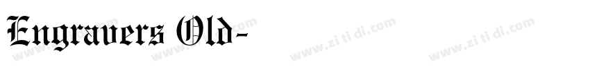 Engravers Old字体转换